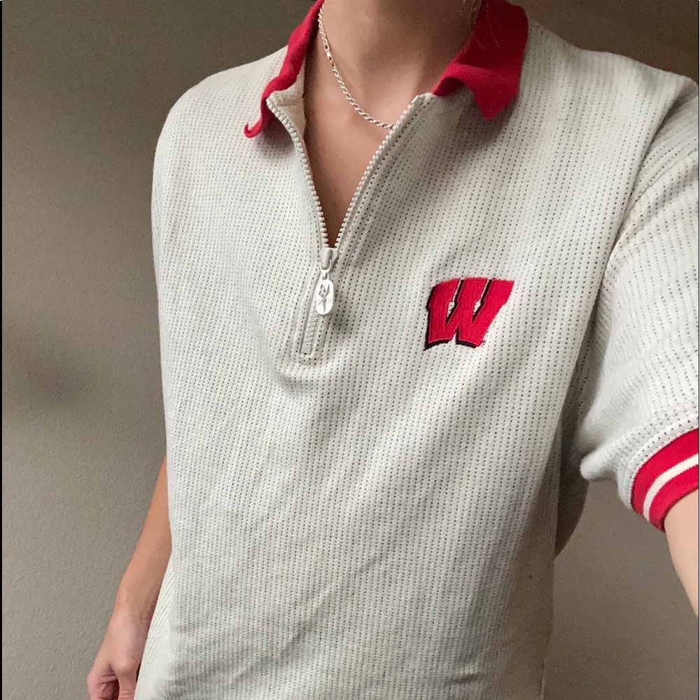 wisconsin madison vintage quarter zip